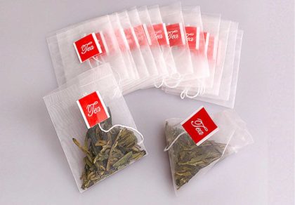 Empty pyramid tea bags wholesale