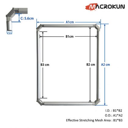 NEWMAN Self Stretching Roller aluminum Screen printing frame