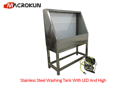 Stainless Steel Washing Tank With Led And High pressure washing gun