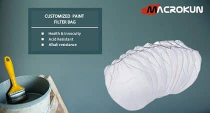 Customized paint filter bag