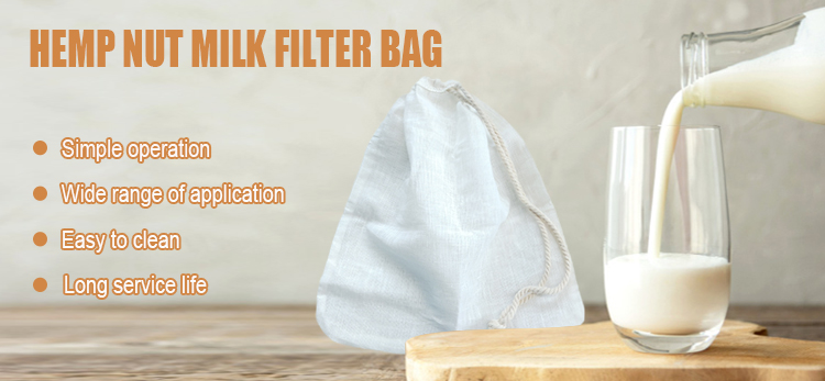 Hemp Nut Milk Filter Bag