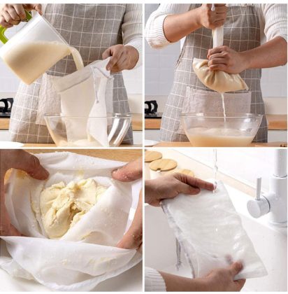 Elevate Your Homemade Plant-Based Beverages with a High-Quality Mesh Nut Milk Bag