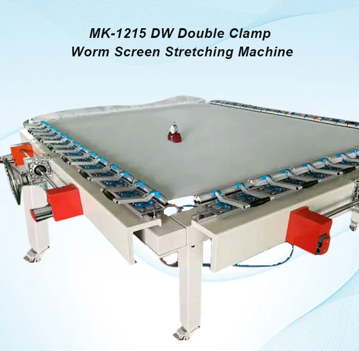 Double Clamp Worm Screen Stretching Machine