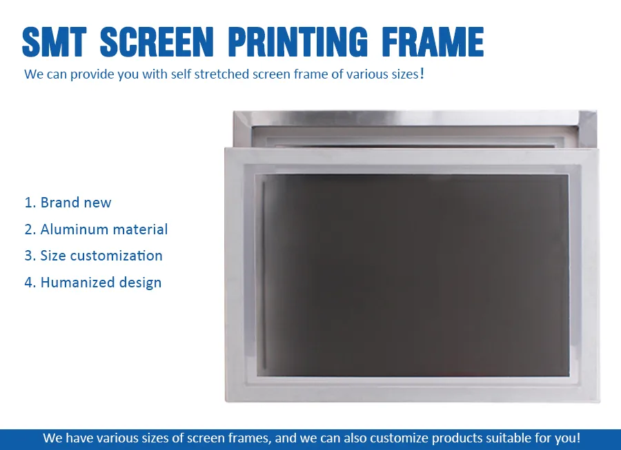 SMT Stencil Meshed Screen Printing Frame/PCB Stencil Frames